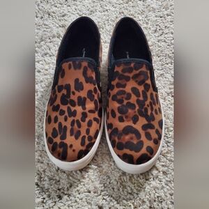Jessica Simpson Animal print slip ons, Size 8.5